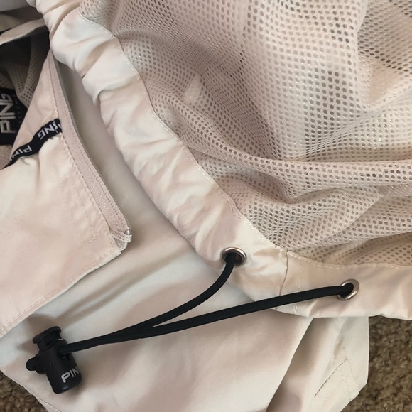 TUMBLR AESTHETIC BEIGE WINDBREAKER QUARTER ZIP. - Picture 7 of 7